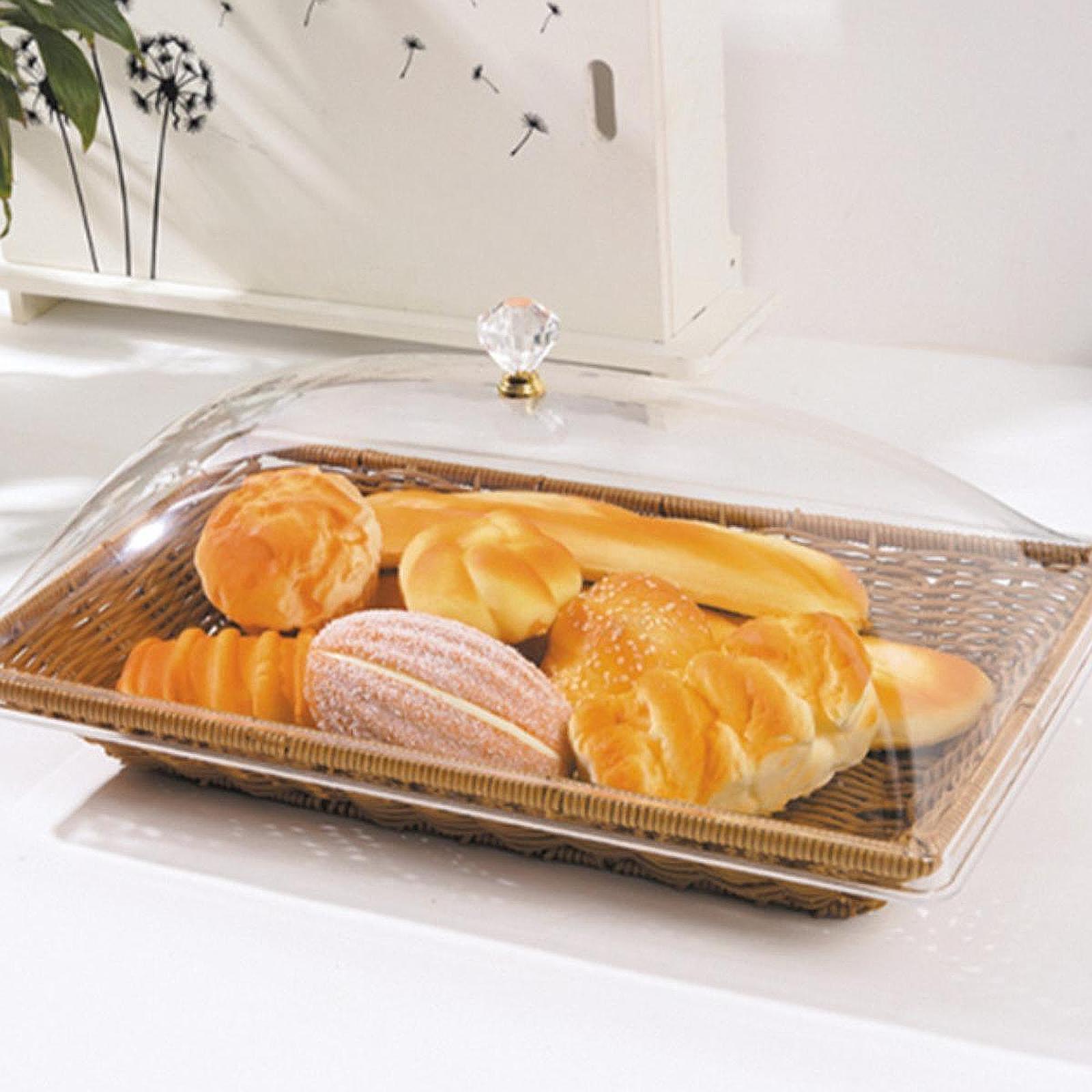 Food Snacks For Picnic - Imitation Rattan Woven Bread Basket with