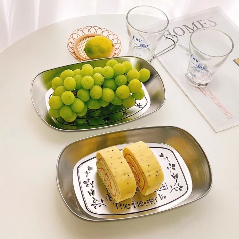 2PCS Vintage American Tin Tray - đánh giá và giá Food Snacks For Picnic