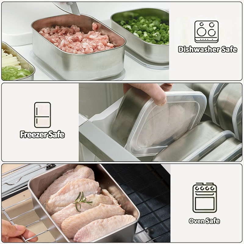 Stainless Steel Containers for - đánh giá và giá Food & Snacks Coloring