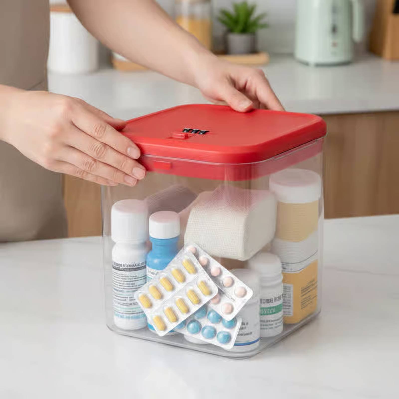 Clear Lockable Box Versatile L - đánh giá và giá Food & Snacks Coloring