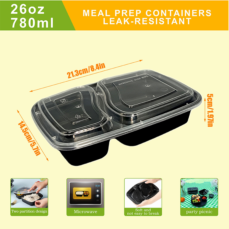 10/40 Pack 26 oz Two-Compartme - đánh giá và giá Food Snacks For Picnic