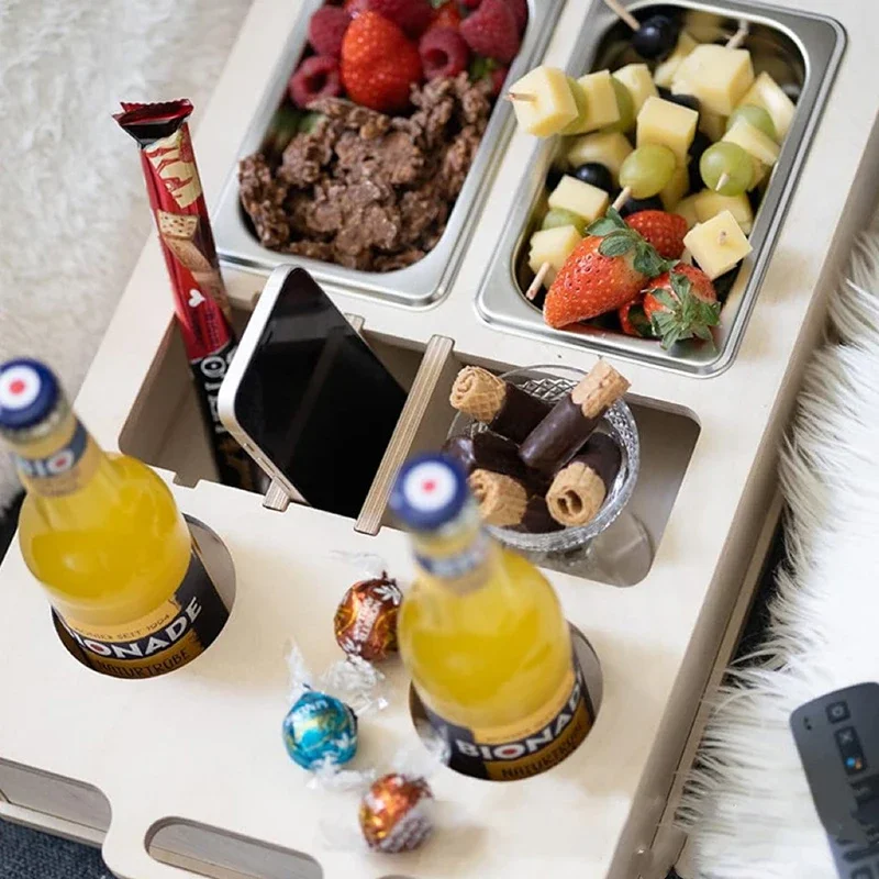 Rectangle Bamboo Tray Desktop  - đánh giá và giá Food Snacks Drinks