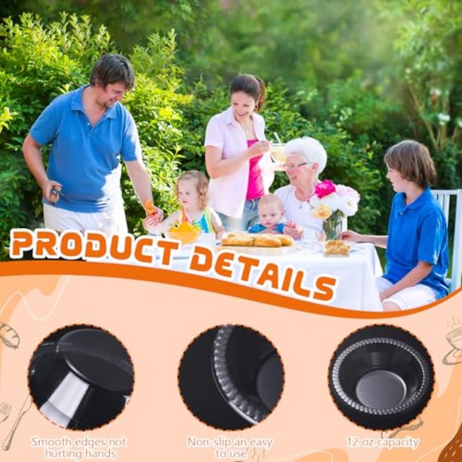 30 Pack 12 oz Disposable Plast - đánh giá và giá Food Snacks For Picnic