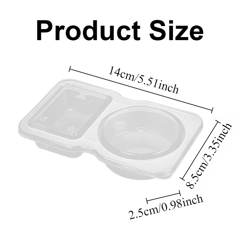 5/10/20/40PCS Double Compartme - đánh giá và giá Food Snacks For Picnic