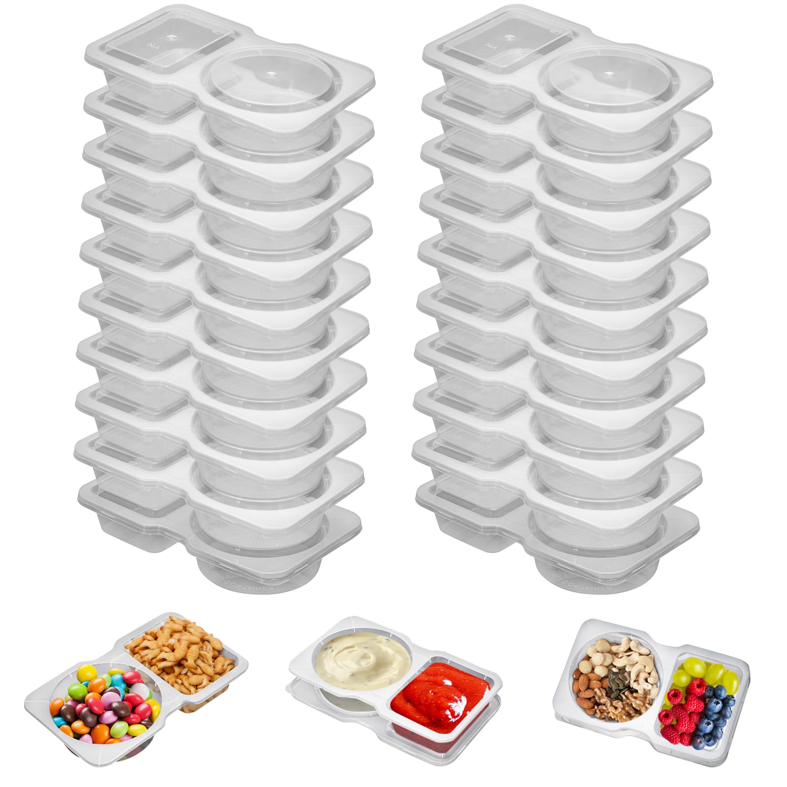 Reusable Plastic Sauce Contain - đánh giá và giá Food Snacks For Picnic